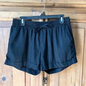 Old Navy Womens Black Linen Shorts